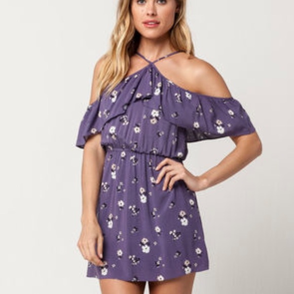 Full Tilt Dresses & Skirts - Purple floral dress